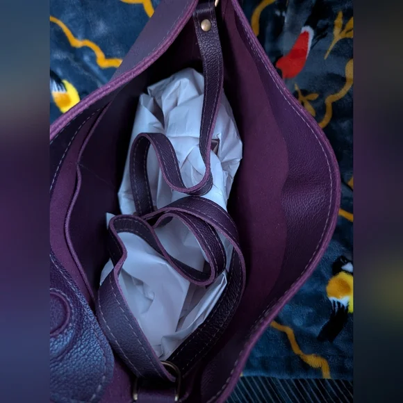 Portland Leather Plum Large Koala - Picture 3 of 4